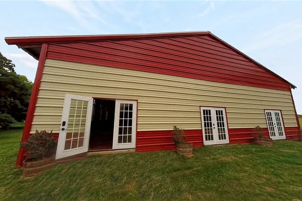 The pool house