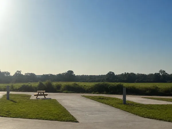 The sites at golden hour