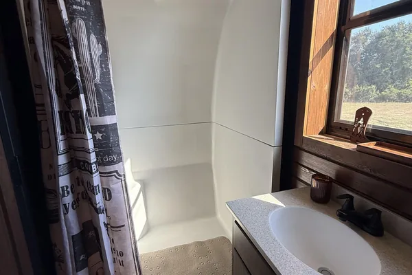 The wagon bathroom