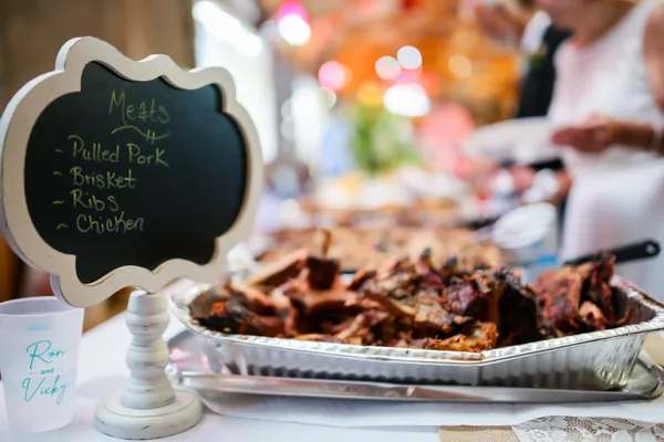 The reception spread